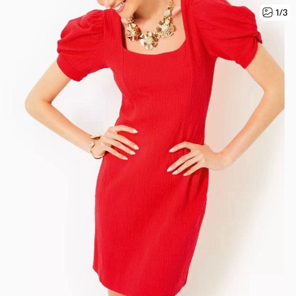 Lilly Pulitzer Vibrant Red Mini Dress